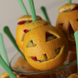 Halloween How To: Snack o' Lantern Fruit Cups