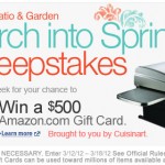 A Chance to Win a $500 Amazon.com Gift Card