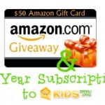$50 Amazon Gift Card Giveaway & Kids Email for You & a Friend!