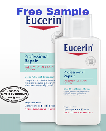 Free Sample of Eucerin Professional Repair Dry Skin Lotion