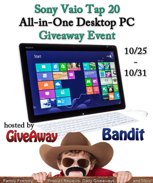sony vaio computer giveaway event