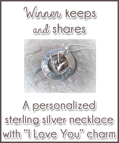 silver necklace giveaway