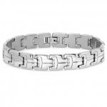 70% off Oxford Ivy Mens Stainless Steel Patterned Link Bracelet 8 1/4 inch