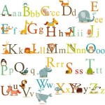 8% off Animals Alphabet Baby Nursery Peel & Stick Wall Art Sticker Decals for Boys and Girls