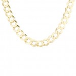 53% off Men’s 14k Yellow or White Gold Cuban Chain Necklace