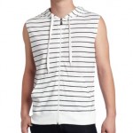 48% off Southpole Men’s Sleeveless Striped Full Zip Basic Vest With Hoody