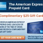 Load an American Express Prepaid Card, Get a $25 Gift Card!