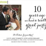 TODAY ONLY! 75% off Anniversary Invites at Cardstore.com!
