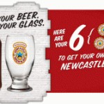 FREE Newcastle Geordie Schooner Pub Glass