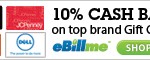 Shop for School and Earn up to 10% Cash Back with eBillme