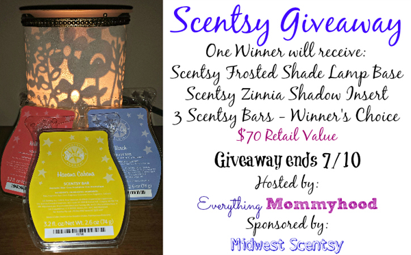 Scentsy Frosted Shade Lamp and Bars Giveaway