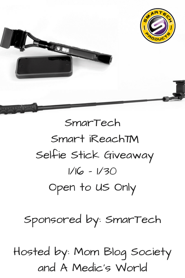 SmarTech Smart iReach™ Selfie Stick Gadget Giveaway