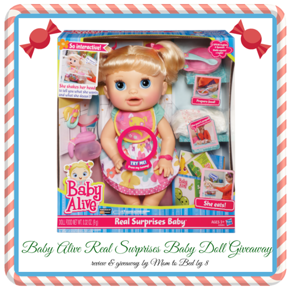 Baby Alive Real Surprises Baby Giveaway