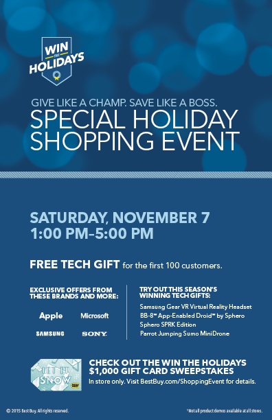 Best Buy Holiday Shopping Event