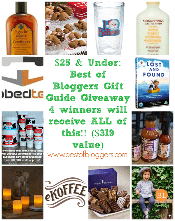 Best of Bloggers Gift Guide Giveaway $25 & Under