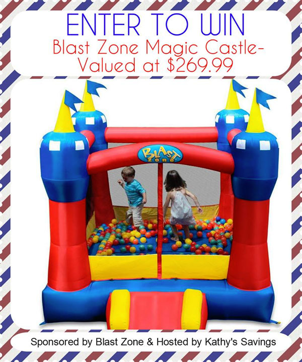 Blast Zone Magic Castle Inflatable Bounce House Giveaway