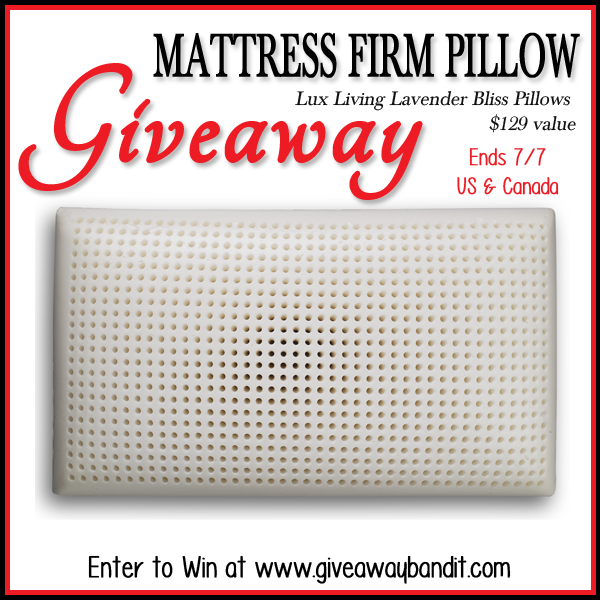 Mattress Firm Pillow Giveaway