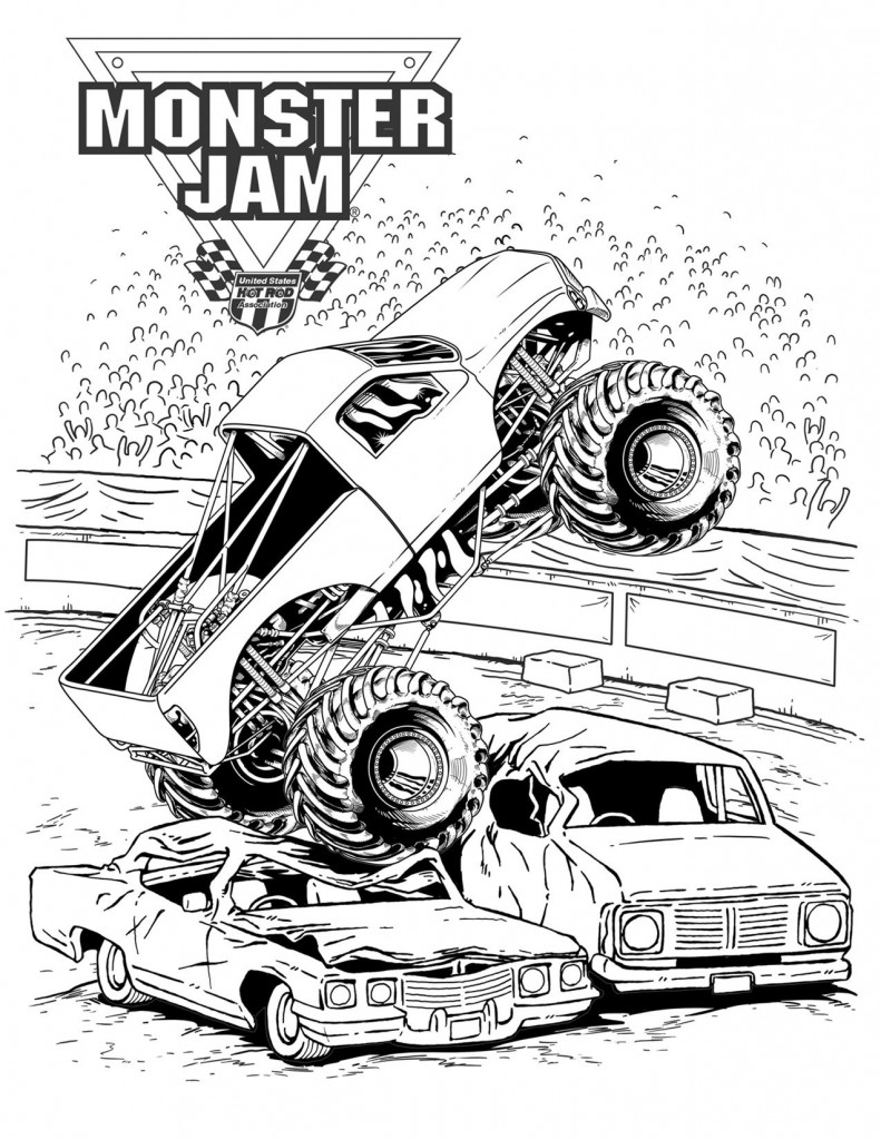 Monster Trucks Coloring Pages 10