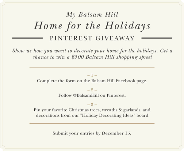 Balsam Hill Giveaway